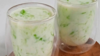 Es Melon Susu Jelly yang Segar dan Kenyal