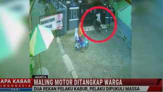 Nekat Curi Motor, Pelaku Curanmor Dihajar Massa, Polisi Buru Dua Rekan Lain