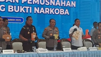 Polda Metro Jaya Gagalkan Peredaran 1,14 Ton Narkoba Senilai Rp1,13 Triliun