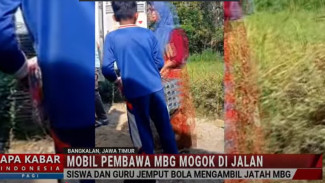Mobil Angkut MBG Mogok di Bangkalan Siswa dan Guru Berinisiatif Jemput Makanan