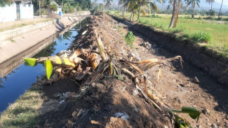 Proyek Miliaran Rupiah Hasilkan Gunungan Sedimen Sungai di Bantaran DI Bajulmati