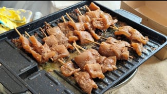 Sate Kikil Bumbu, Kenyal, Gurih, Bikin Nambah Terus