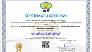 Prodi Administrasi Publik FISIP Untag Banyuwangi Raih Akreditasi Baik Sekali, Siap Bidik Predikat Unggul dan Buka S2