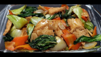 Resep Tumis Pakcoy Tahu Bawang Putih