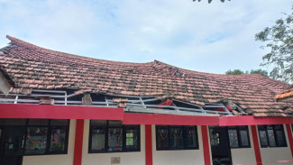 Tiga Kelas SDN Pamatan II Roboh, Aula Disekat Jadi Kelas Alternatif