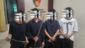 Ngeri! Bawa Celurit 60 CM hingga Rantai Besi, Geng Motor 'BRUTALITY' Digulung Polisi di Banyuwangi