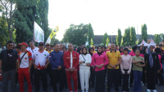 Sambut Hari Bhayangkara ke-80, Polres Situbondo Gelar Olahraga Bersama Forkopimda