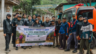 Sekawan Bumi Foundation Salurkan Bantuan Air Bersih dan Gelar Aksi Asuh Pohon di Lereng Gunung Penanggungan