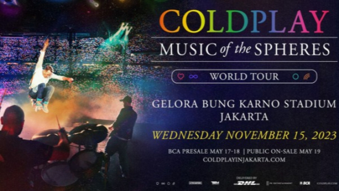 Pengumumnan konser Coldplay di GBK