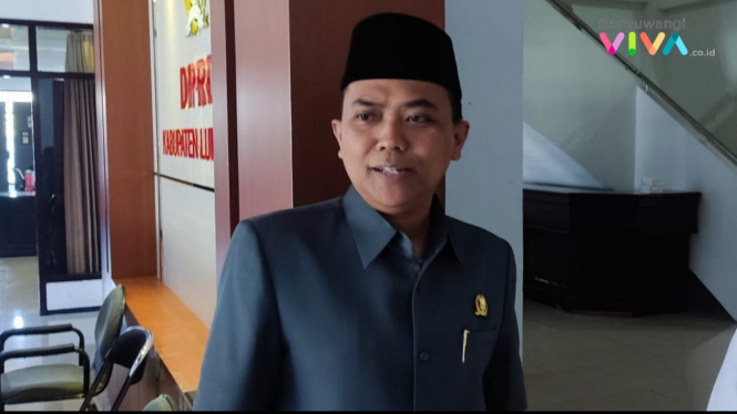Wakil Ketua DPRD Kabupaten Lumajang H Akhmat saat ditemui awak media