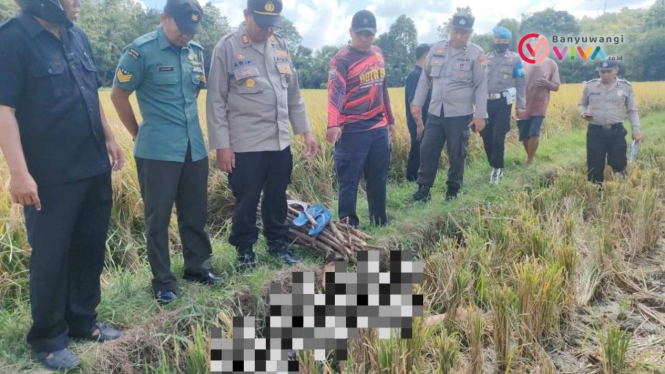 Lokasi penemuan mayat di Kecamatan Singojuruh