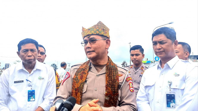 Kakorlantas Firman saat mengunjungi Pelabuhan Ketapang