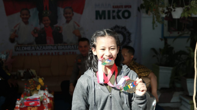 Juara karate dunia Aldhea Azarina Barata