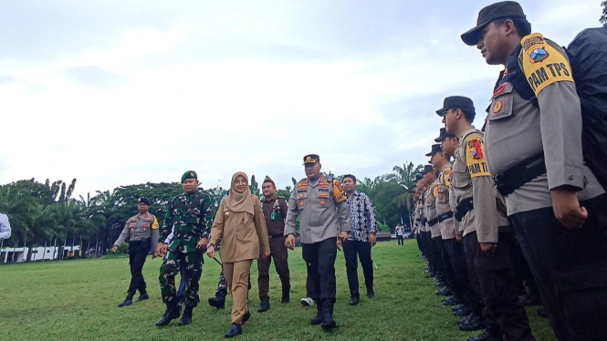 Bupati bersama Muspida cek kesiapan pasukan