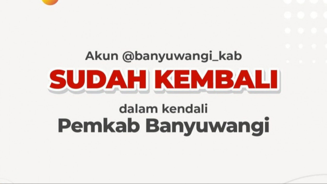 Postingan pemberitahuan dari instagram Pemkab Banyuwangi