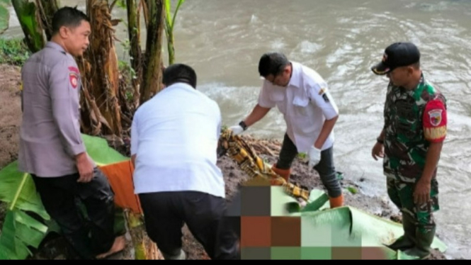 Jasad DS ditemukan di pinggir sungai