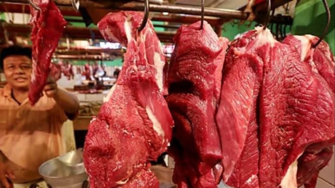 Harga Daging Sapi Merangkak Naik di Pasar Banyuwangi