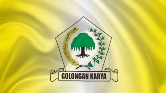 Bendera dan logo Partai Golongan Karya