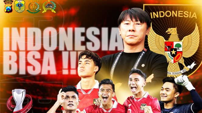 Pamflet nobar Timnas di Polres Bondowoso