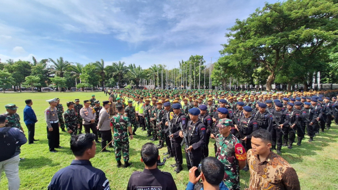 Apel Pasukan Pengamanan Jelang Kunjungan Jokowi