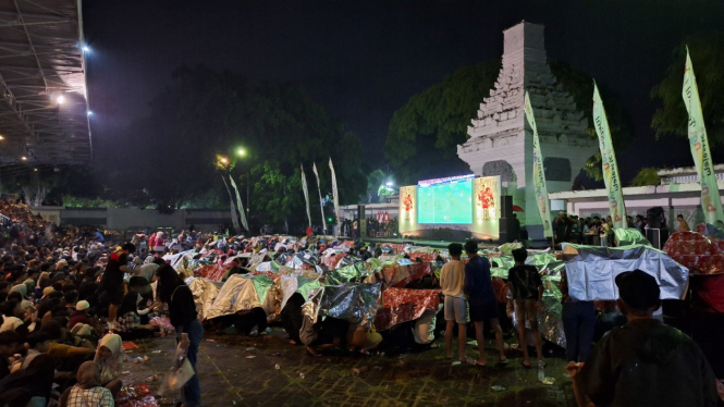 Nobar Indonesia vs Irak oleh Pemkab Banyuwangi