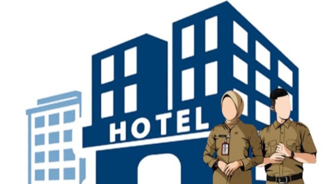 Ilustrasi ASN dan hotel