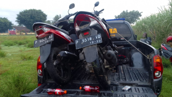 Dua sepeda motor milik maling yang ditinggalkan