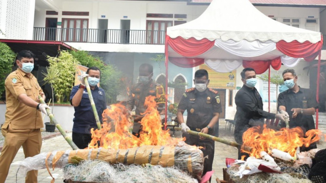 Pemusnahan Barang Bukti Tindak Pidana