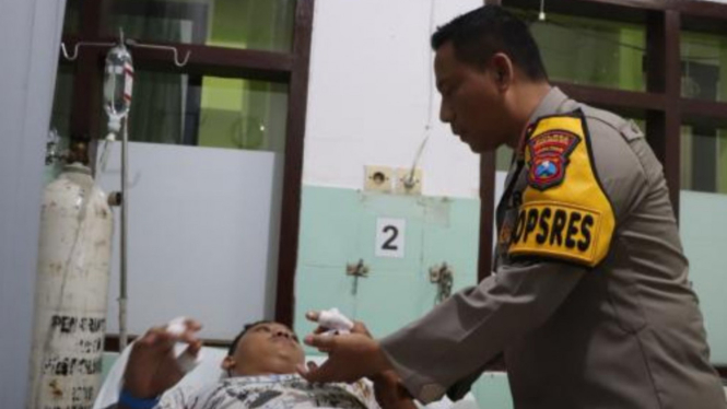 Kapolres Probolinggo Kota, AKBP Wadi Sya'bani di IGD RSUD