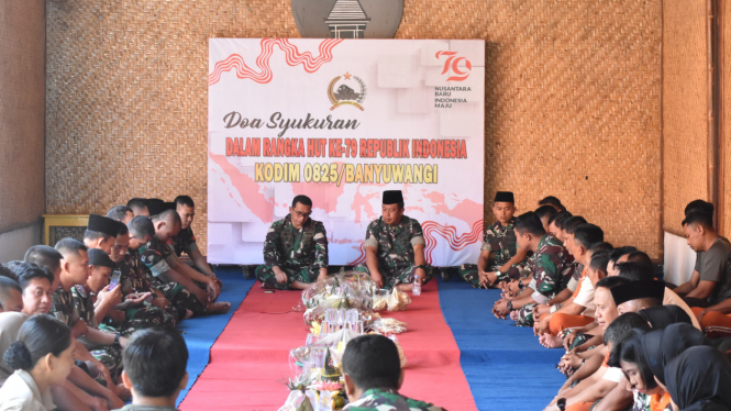 Kodim 0825/Banyuwangi Gelar Doa Bersama Sambut HUT RI ke-79