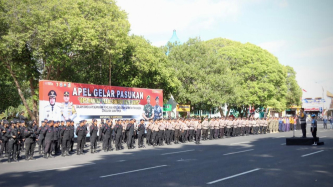 Gelar Apel Pasukan Ops Mantab Praja Semeru 2024.