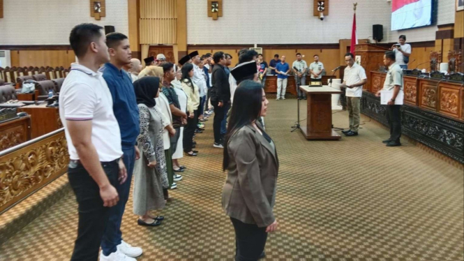 Calon anggota DPRD Banyuwangi lakukan gladi bersih