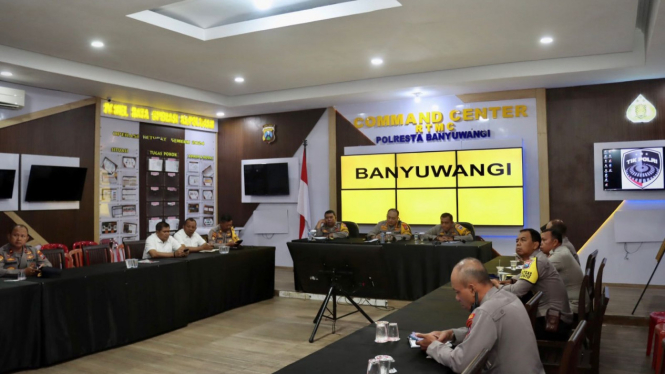 Polresta Banyuwangi Hadiri Lat Pra Ops melalui Daring