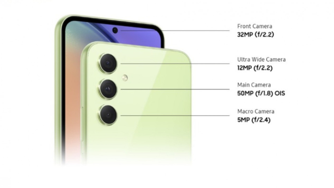 Samsung A54 5G Camera Spec