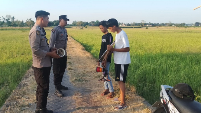 Polres Situbondo Merespon Pengaduan Terkait benang Layangan