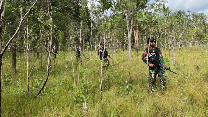 Satgas Yonif 726/Tml Pastikan Keamanan Jelang Pilkada Papua Selatan