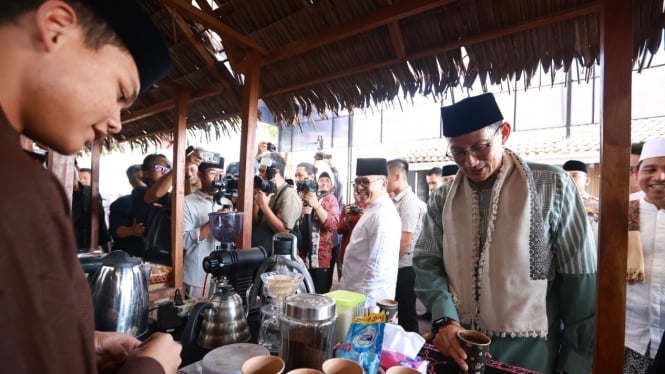 Menteri Pariwisata dan Ekonomi Kreatif, Sandiaga Uno di Banyuwangi