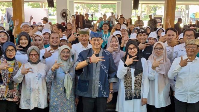 Menparekraf, Sandiaga Uno dan Bupati Banyuwangi, Ipuk Fiestiandani