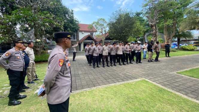 Polresta Banyuwangi Siagakan Personil Pengamanan