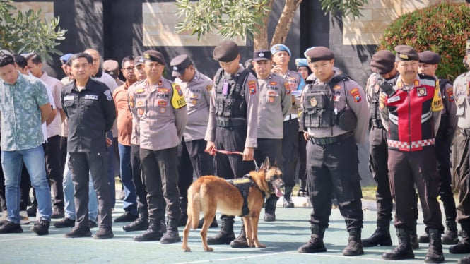 Polresta Banyuwangi Gelar Apel siaga dan Patroli Skala Besar