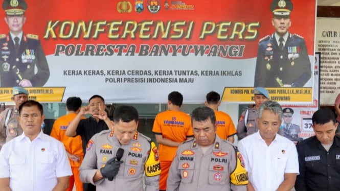 Polresta Banyuwangi ungkap peredaran 1,1 kg sabu