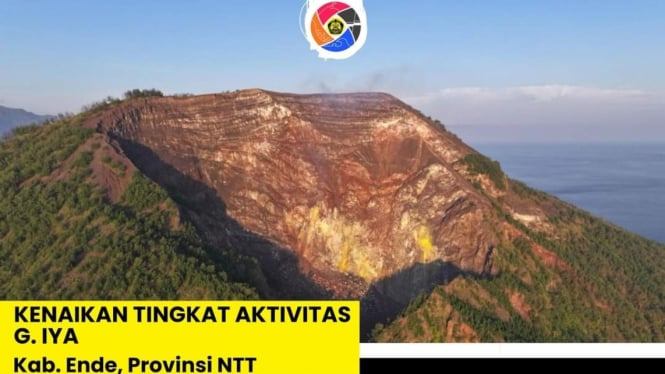 Gunung Iya di NTT Naik ke Level Siaga