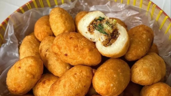 Kroket singkong isi oncom