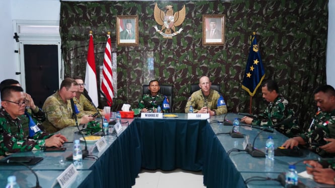 Delegasi TNI - ADF Gelar After Action Review Keris Woomera 2024