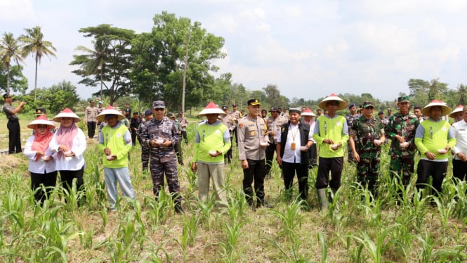 Polresta Banyuwangi Gelorakan Ketahanan Pangan Sukseskan Asta Cita