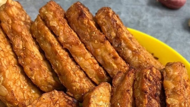 Tempe goreng salah satu makanan vegan terenak di dunia