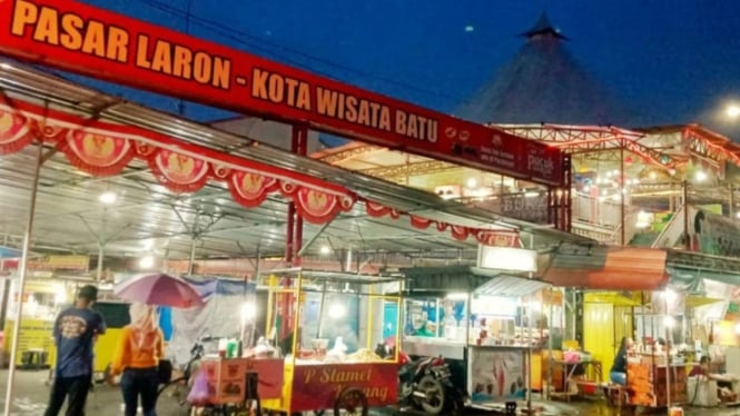 Pasar laron alun-alun kota batu