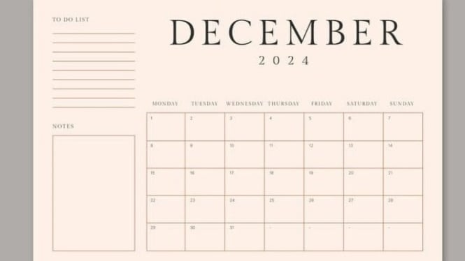 Daftar Hari-hari Penting di Bulan Desember 2024