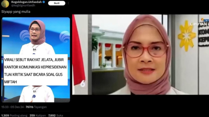 Jubir Kantor Kepresidenan Viral Usai Sebut Rakyat Jelata