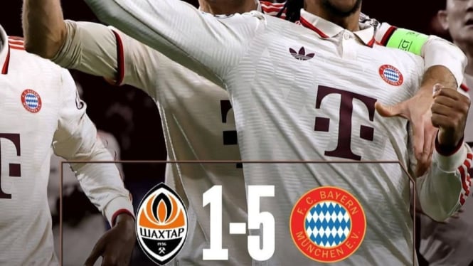 Hasil Shakhtar vs Bayern 1-5